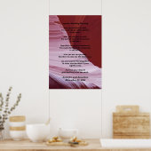 Apache Wedding Blessing Southwest Canyon Foto Poster (Keuken)