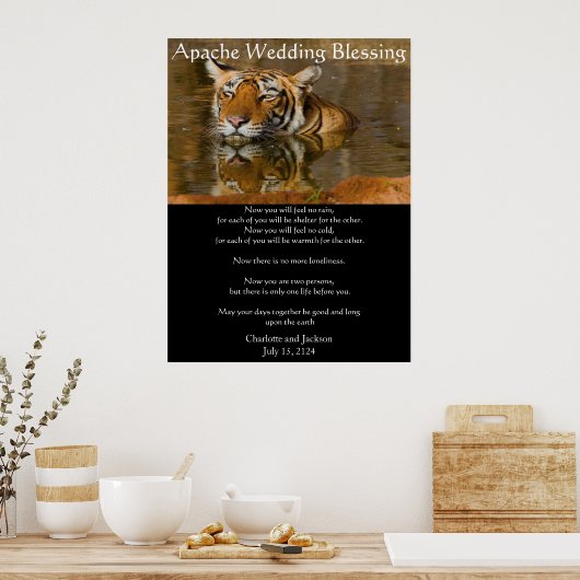 Apache Wedding Blessing Tiger Poster (Keuken)