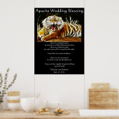 Apache Wedding Blessing Tiger Poster (Keuken)