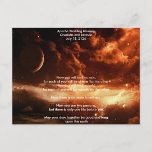 Apache Wedding Blessing Universe Briefkaart