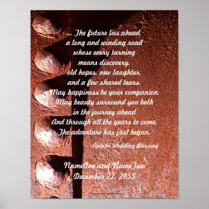 Apache Wedding Blessing v2 Rusty Metal Kijk Print