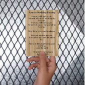 Apache Wedding Blessing Wood Grain