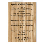Apache Wedding Blessing Wood Grain (Voorkant)