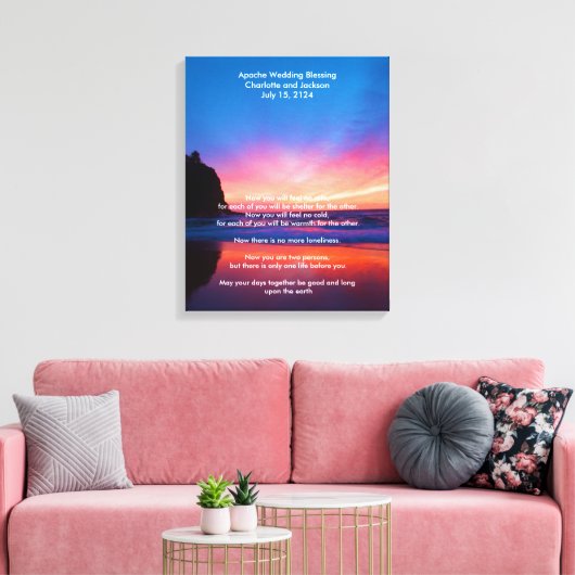 Apache zegening bij zonsopgang canvas afdruk (Insitu (Woonkamer))