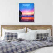 Apache zegening bij zonsopgang canvas afdruk (Insitu (Slaapkamer))