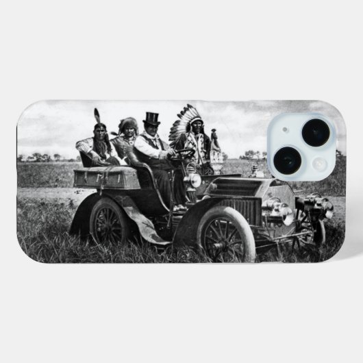 APACHEN EN GERONIMO RIJDEN IN EEN AUTO Case-Mate iPhone CASE (Achterkant (horizontaal))