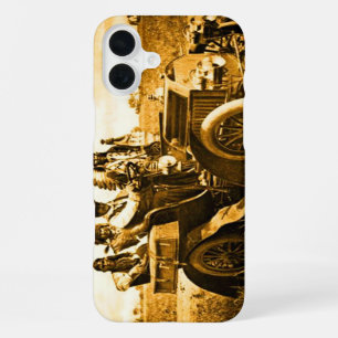 APACHEN EN GERONIMO RIJDEND IN EEN AUTOBOEK iPhone 16 PLUS HOESJE
