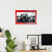 APACHES EN GERONIMO RIJDEN IN EEN AUTOT POSTER (Thuiskantoor)
