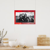 APACHES EN GERONIMO RIJDEN IN EEN AUTOT POSTER (Keuken)