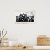 APACHES EN GERONIMO RIJDEN IN EEN AUTOT POSTER (Keuken)