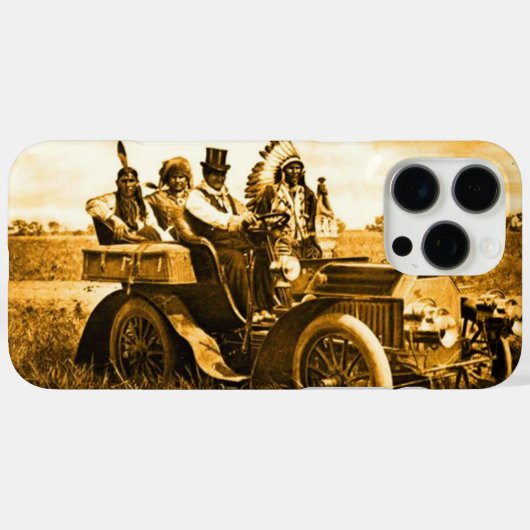 APACHES EN GERONIMO RIJDEN IN EEN GEEL MOTORVOERTU Case-Mate iPhone CASE (Achterkant (horizontaal))