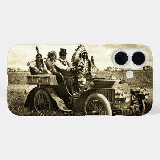 APACHES, GERONIMO-BESTURING VAN EEN MOTORAUTO Blac Case-Mate iPhone Case (Achterkant (horizontaal))