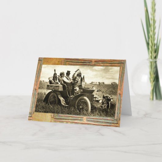 APACHT- EN GERONIMO-RIJBEWEGINGSMOTOR Vaderdag Kaart (Voorkant)