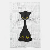 APAL: Aangepast zwart kat Theedoek (Verticaal)