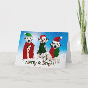 APAL - de Dalmatische Honden van Kerstmis in de Feestdagen Kaart