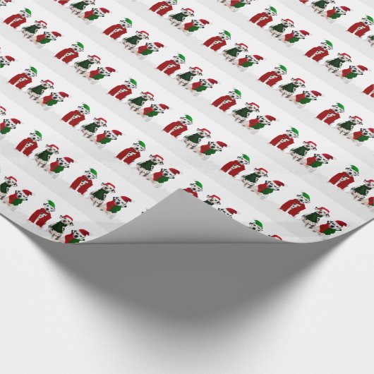 APAL - Kerstdalmatische honden Cadeaupapier (Hoek)