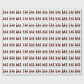 APAL - Kerstdalmatische honden Cadeaupapier (Vlak)