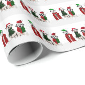 APAL - Kerstdalmatische honden Cadeaupapier (Rol Hoek)