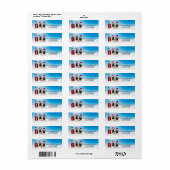 APAL - Kerstdalmatische honden in de sneeuw Etiket (Full Sheet)