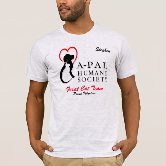 APAL-Logo-vrijwilliger - Aangepast/naam T-shirt (Voorkant)