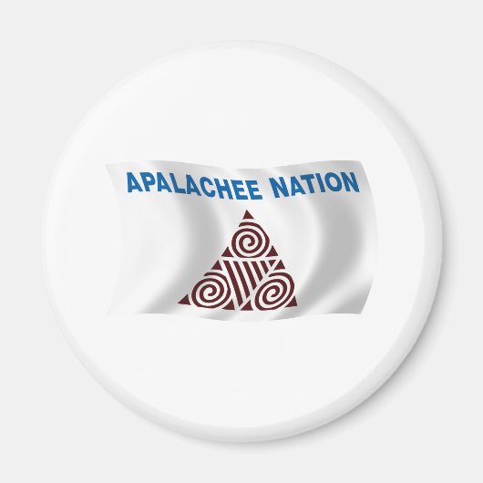 Apalachee Natie Vlag Magneet (Voorkant)