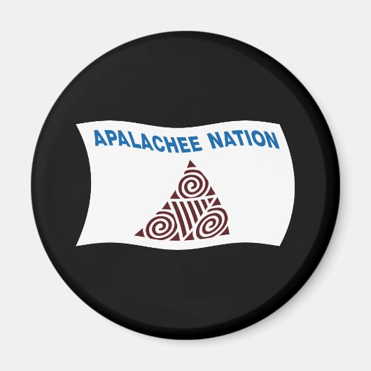 Apalachee Natie Vlag Magneet (Voorkant)