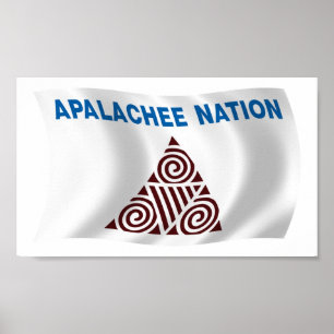 Apalachee Natie Vlag Poster Print