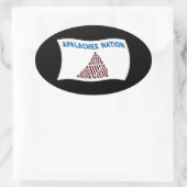 Apalachee Natie Vlag Sticker (Tas)