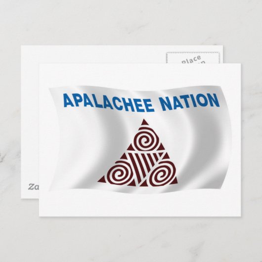 Apalachee Nation Flag Briefkaart (Voorkant / Achterkant)