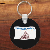 Apalachee Nation Vlag Sleutelhanger (Voorkant)