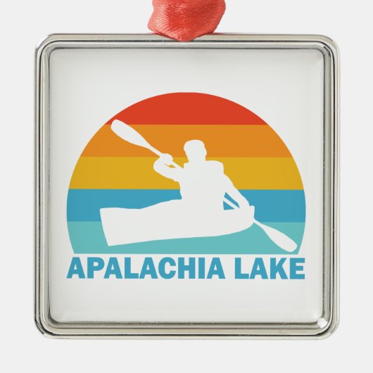 Apalachia Lake North Carolina Kayak Metalen Ornament (Voorkant)