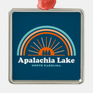 Apalachia Lake North Carolina Rainbow Metalen Ornament