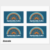 Apalachia Lake North Carolina Rainbow Rechthoekige Sticker (Vel)