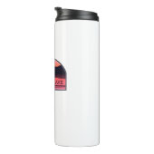 Apalachia Lake North Carolina Red Sunrise Thermosbeker (Geroteerd rechts)