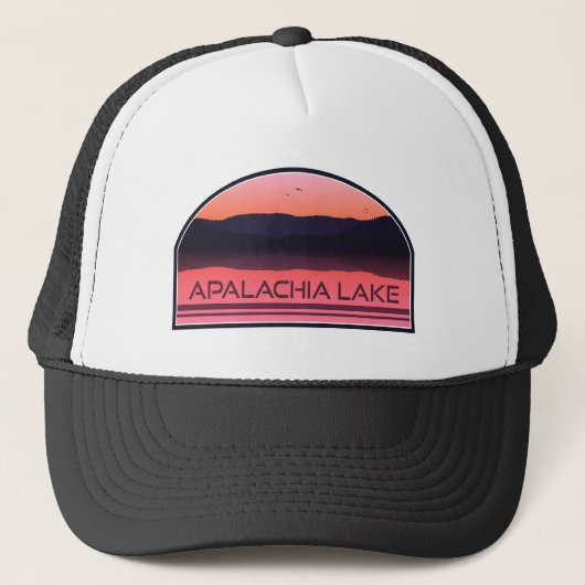 Apalachia Lake North Carolina Red Sunrise Trucker Pet (Voorkant)