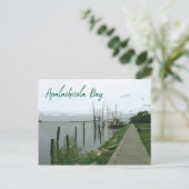 Apalachicola Bay Florida met oesterboten Briefkaart (Staand voorkant)