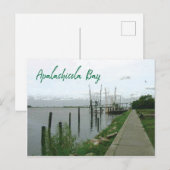 Apalachicola Bay Florida met oesterboten Briefkaart (Voorkant / Achterkant)
