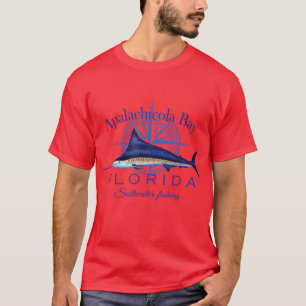 Apalachicola Bay Florida Sailfish Billfish Saltwat T-shirt