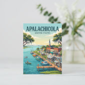 Apalachicola Florida Briefkaart (Staand voorkant)