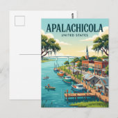 Apalachicola Florida Briefkaart (Voorkant / Achterkant)