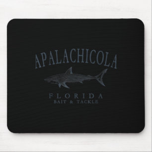 Apalachicola florida haai retro leisteen kunst vis muismat