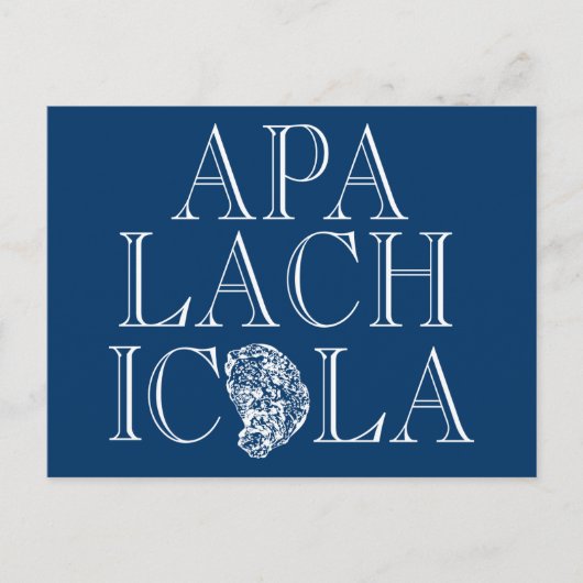 Apalachicola Florida Oyster Design Briefkaart (Voorkant)