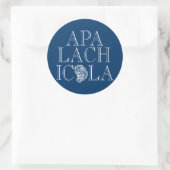 Apalachicola Florida Oyster Ontwerp Ronde Sticker (Tas)