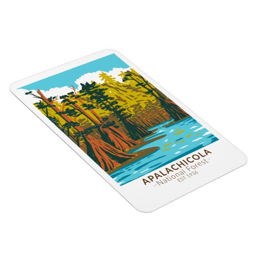 Apalachicola National Forest Baldcypress Tree Magneet (Rechterzijde)