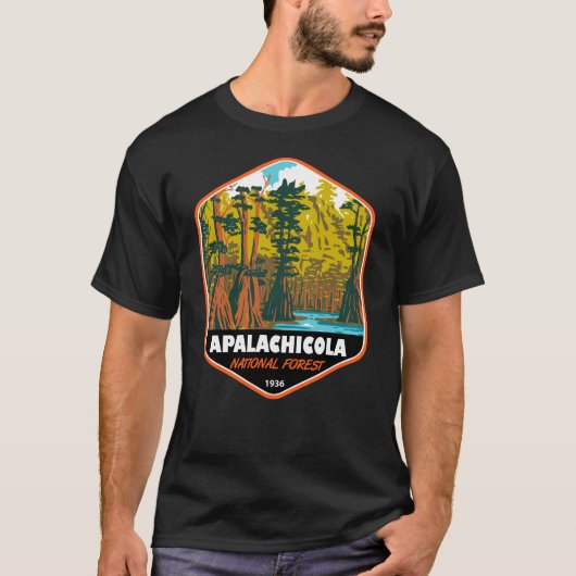 Apalachicola National Forest Baldcypress Tree T-shirt (Voorkant)
