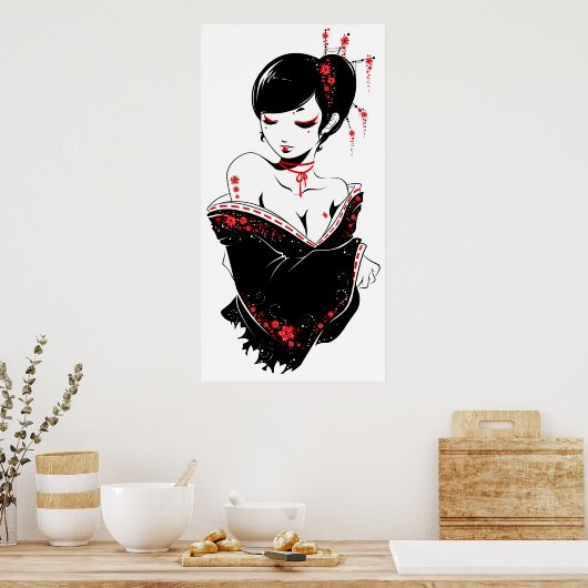 _apanesque_red poster (Keuken)