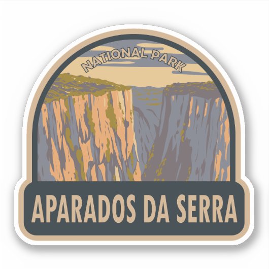 Aparados da Serra Nationaal Park Brazilië Reiskuns Sticker (Voorkant)