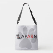APARN - Cutest Pugs & Friends - Camo - Crossbody Tas (Achterkant)
