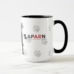 APARN No Pug left Behind Black 15 oz Ringer Mok
