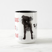 APARN No Pug left Behind Black 15 oz Ringer Mok (Midden)
